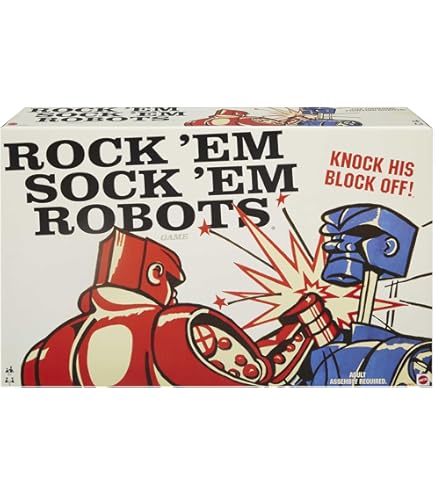 Amazon.com: Mattel Rock 'Em Sock 'Em Robots Game : Toys & Games